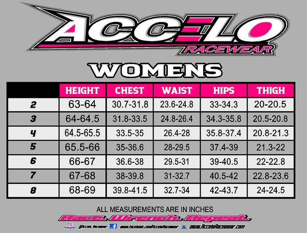 Ladies Accelo Vitesse Femme One Piece 2 Layer SFI-5 Suit