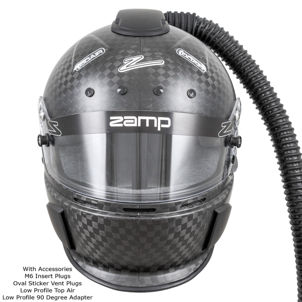 Zamp RZ-88O Matte Carbon, Open Cockpit, FIA 8860-2018 Helmet